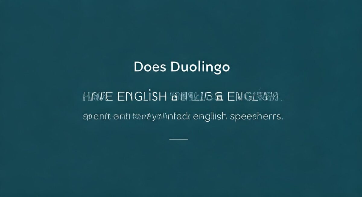 Does Duolingo Have English for English Speakers?