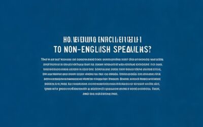 How Do You Teach English to Non-English Speakers?