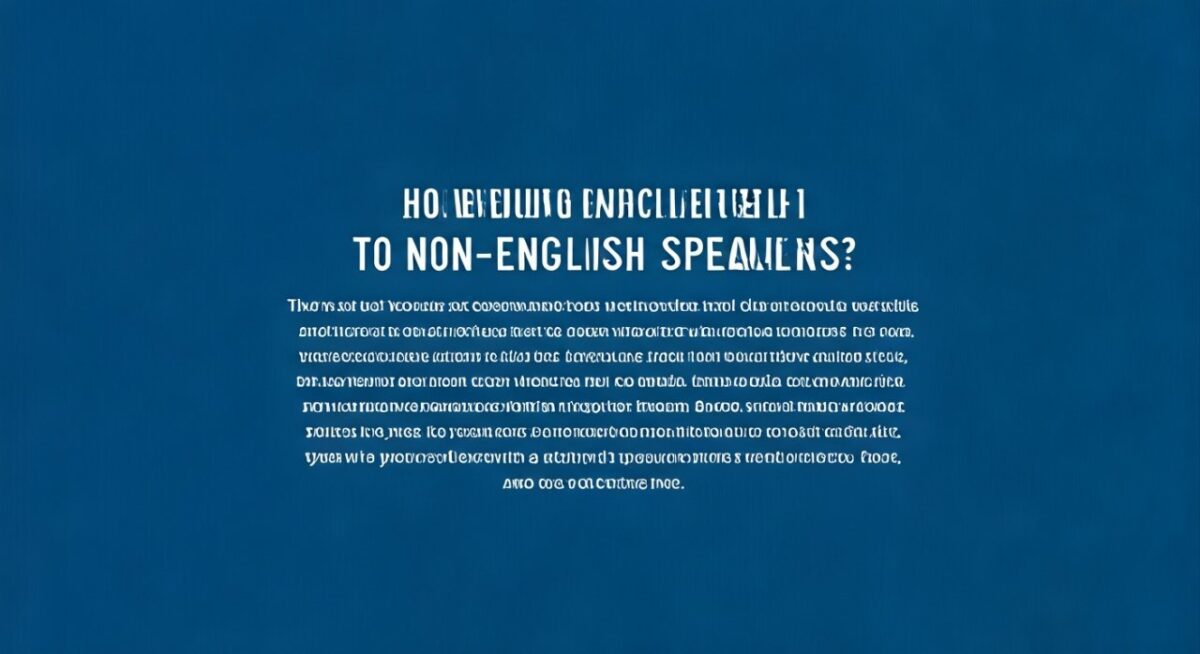 How Do You Teach English to Non-English Speakers?
