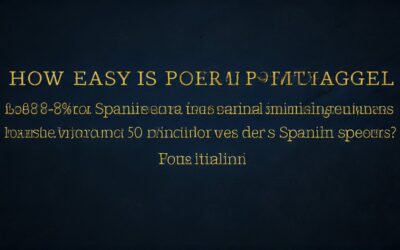 How Easy is Portuguese for Spanish Speakers?