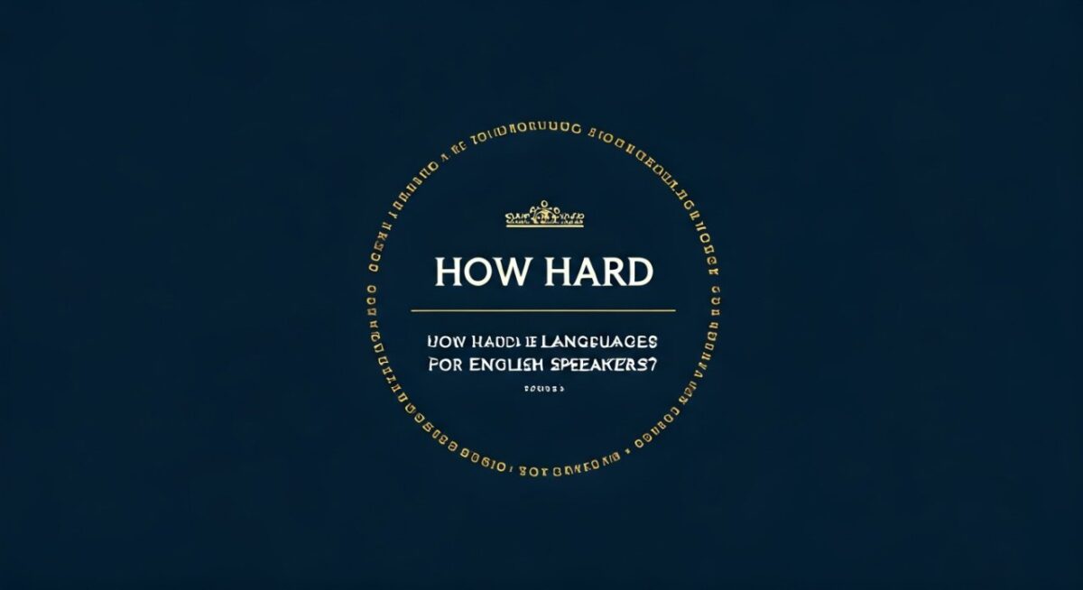 How Hard Are Languages for English Speakers?