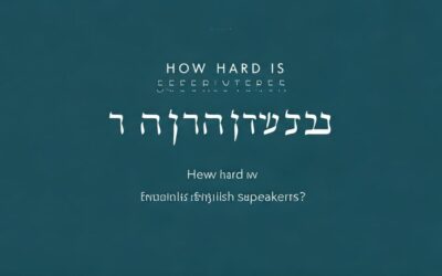 How Hard is Hebrew for English Speakers?