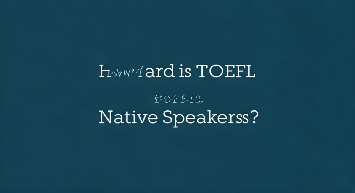 How Hard is TOEFL for Native Speakers?