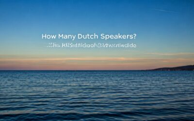How Many Dutch Speakers? 28M Worldwide