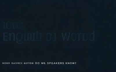 How Many English Words Do Native Speakers Know?
