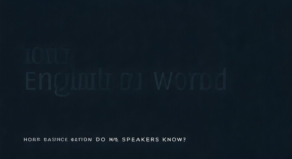 How Many English Words Do Native Speakers Know?