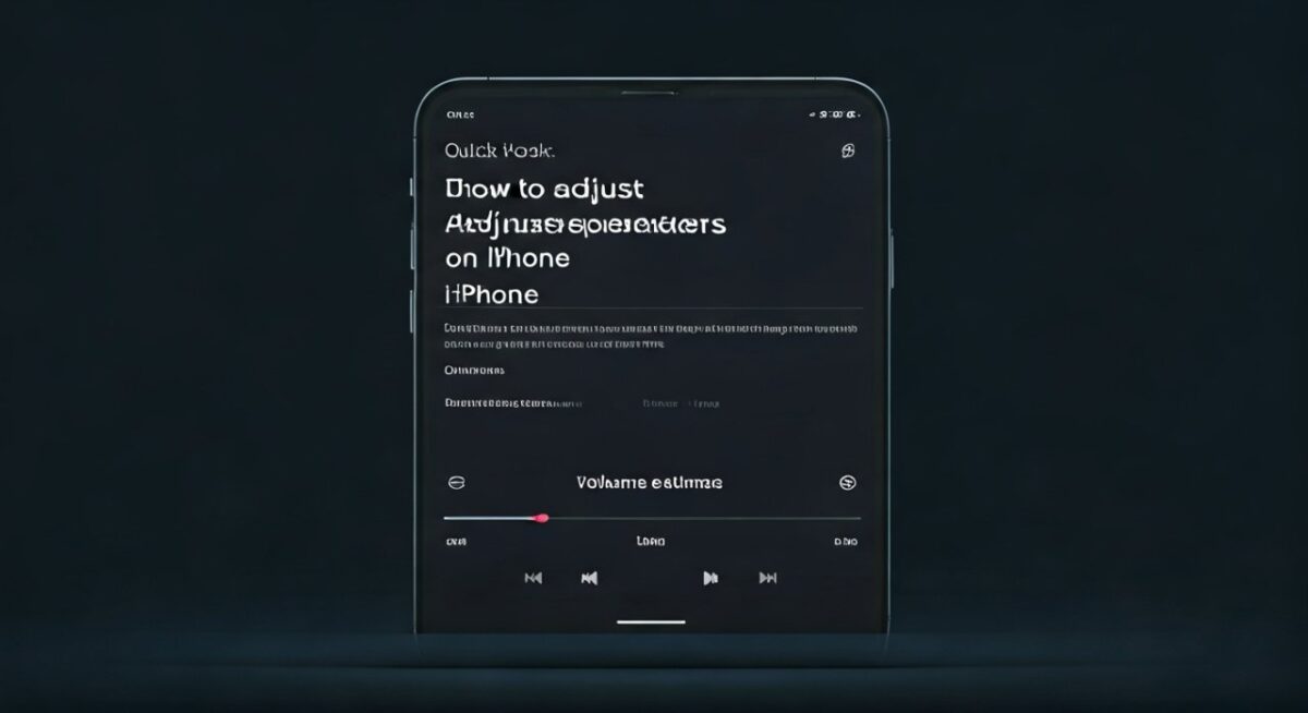 How to Adjust Speakers on iPhone