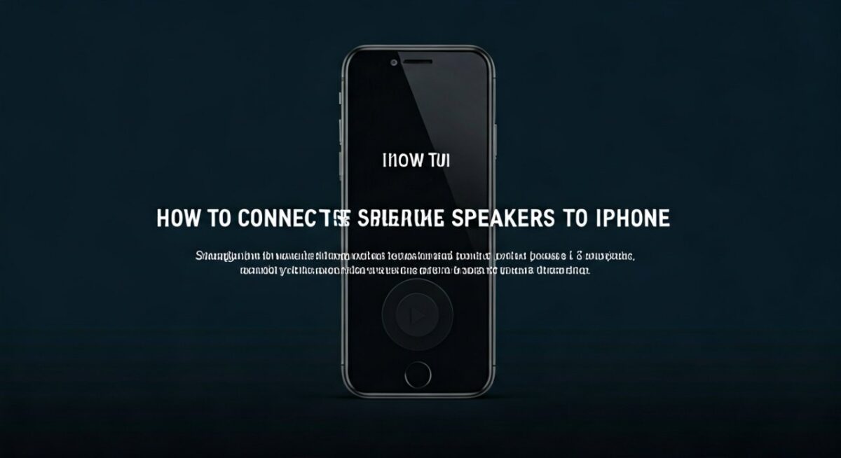 How to Connect Speakers to iPhone