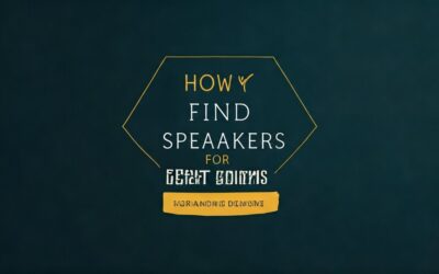How to Find Speakers for an Event Guide