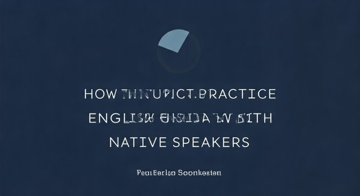 How to Practice English Speaking with Native Speakers