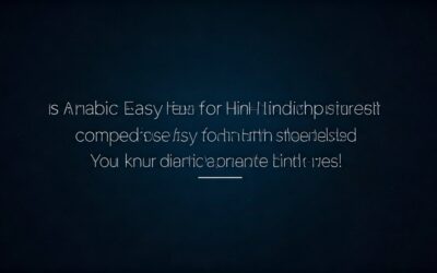 Is Arabic Easy for Hindi Speakers? Yes!