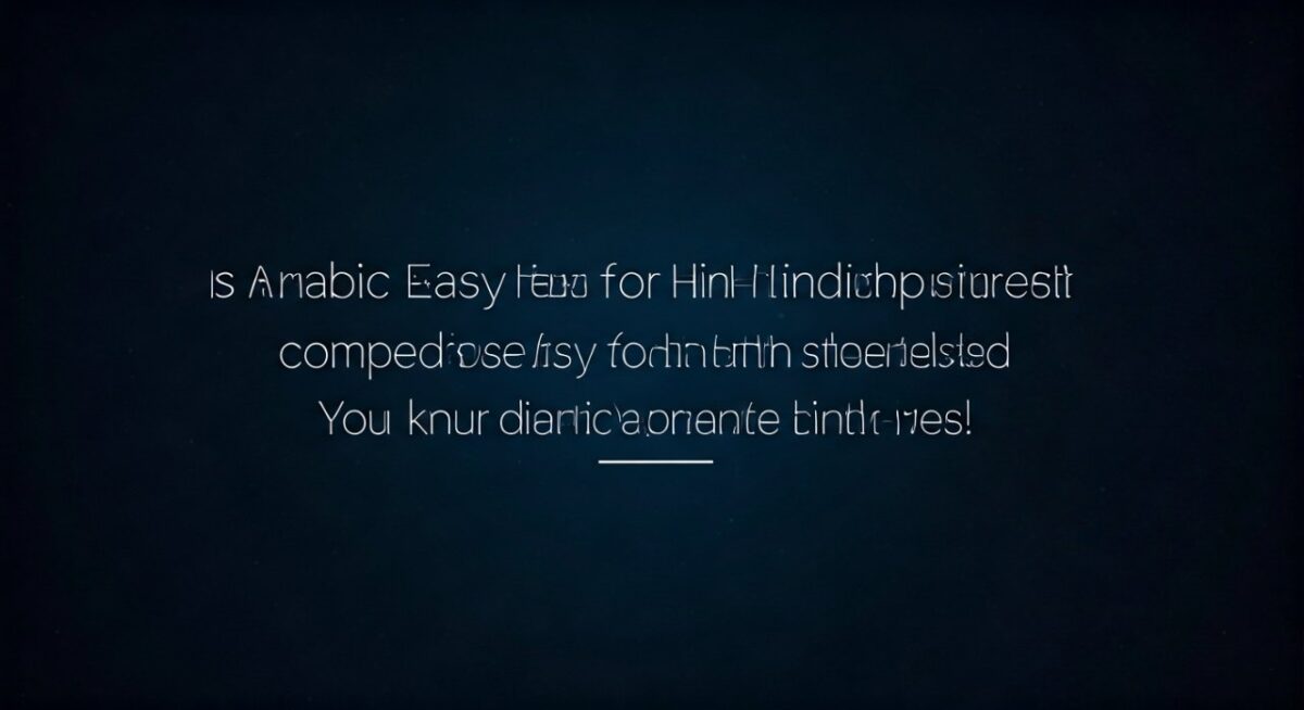 Is Arabic Easy for Hindi Speakers? Yes!