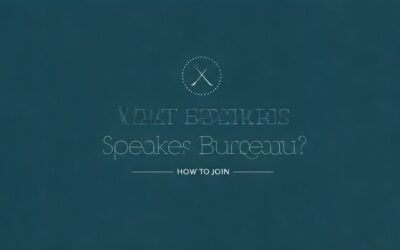 What Is a Speakers Bureau? How to Join