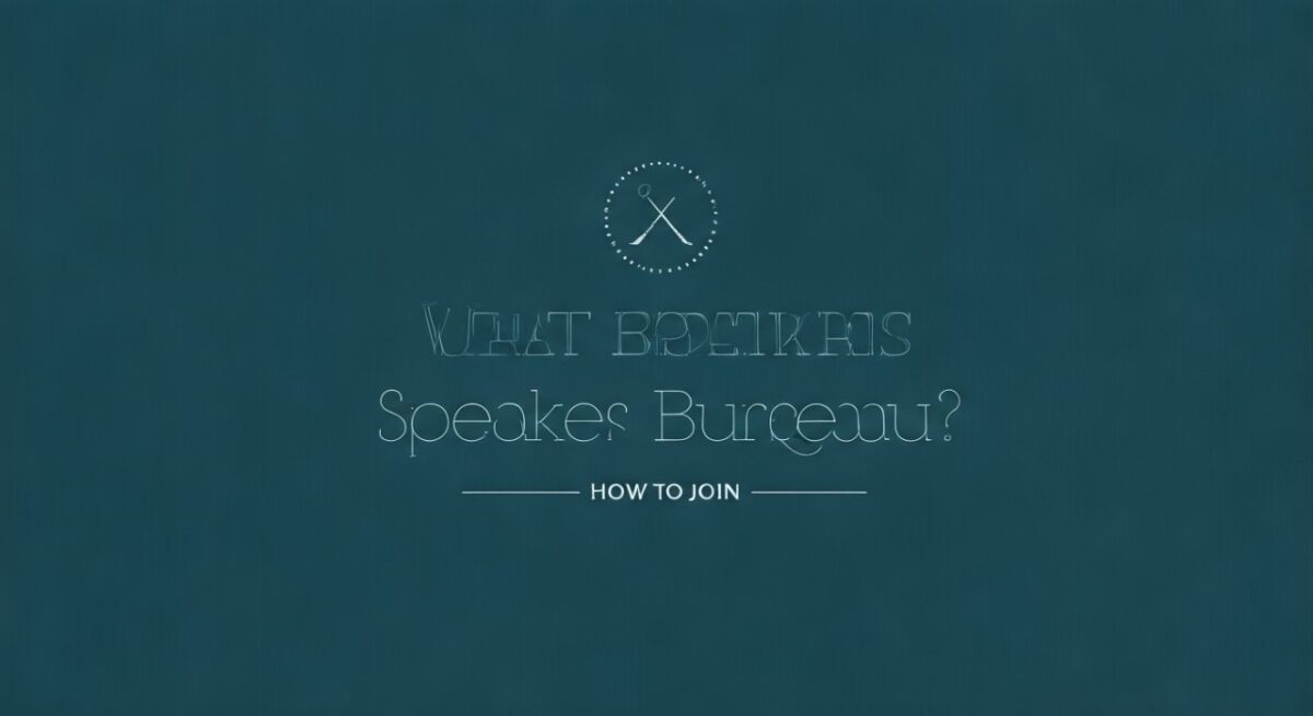 What Is a Speakers Bureau? How to Join