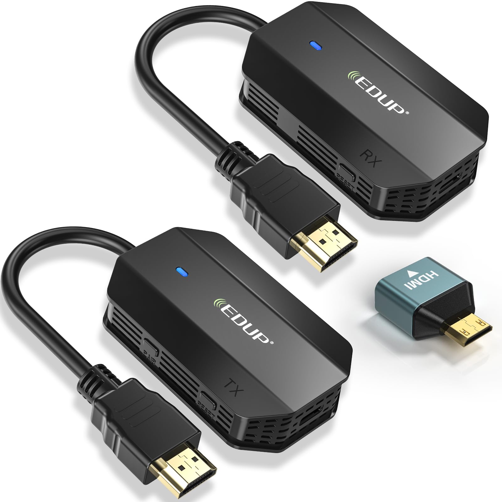 EDUP Wireless HDMI Transmitter & Receiver: 4K, 165FT Range