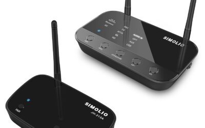 SIMOLIO AptX Low Latency Bluetooth TV Transmitter & Receiver
